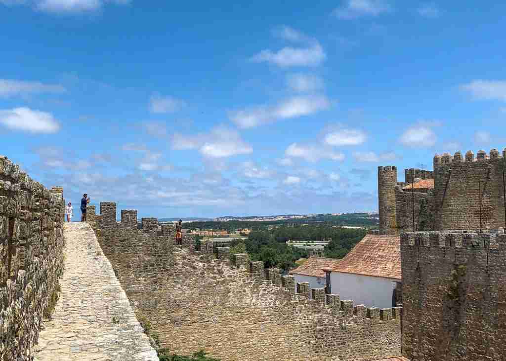 obidos castle walls